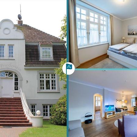 Villa Friedericia, Wohnung 3-Hochparterre Links Wyk auf Föhr Eksteriør bilde