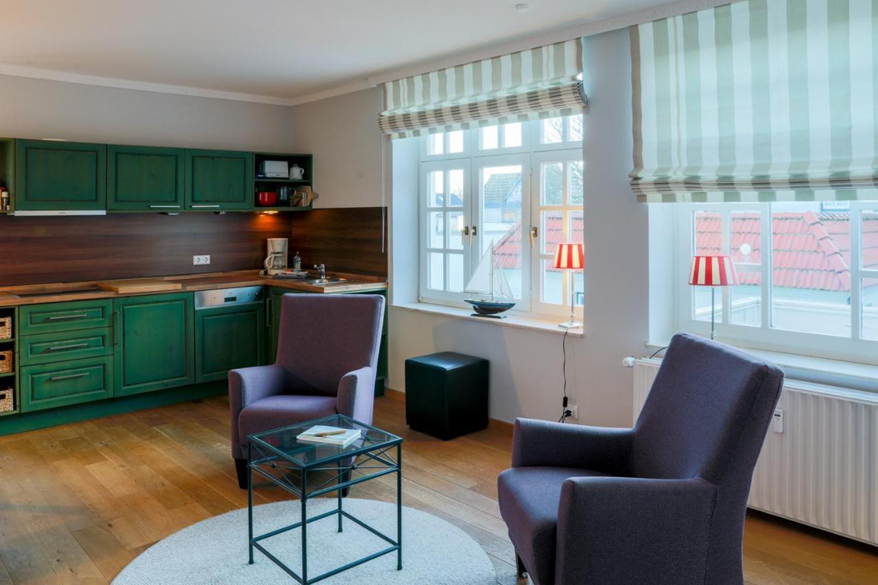 Villa Friedericia, Wohnung 3-Hochparterre Links Wyk auf Föhr Eksteriør bilde